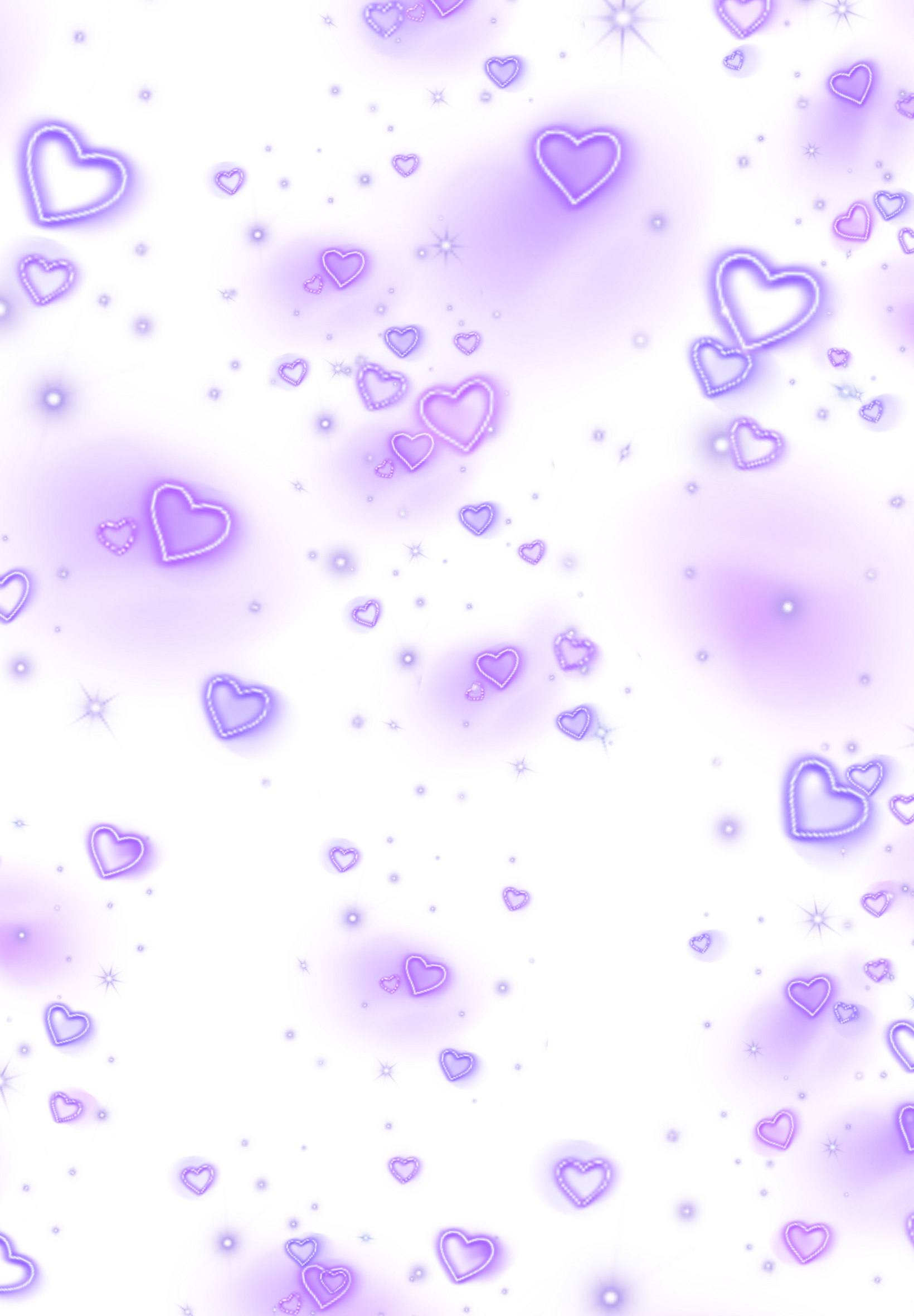 Purple hearts pattern