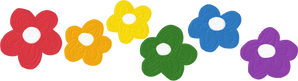 Cute Painterly Pride LGBT Rainbow Flowers